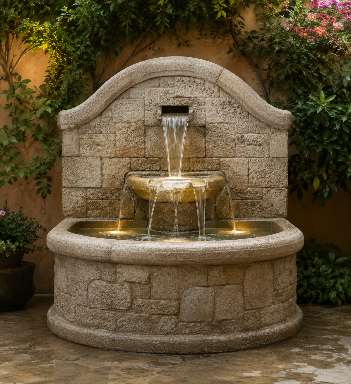 Stone Outdoor Fountains